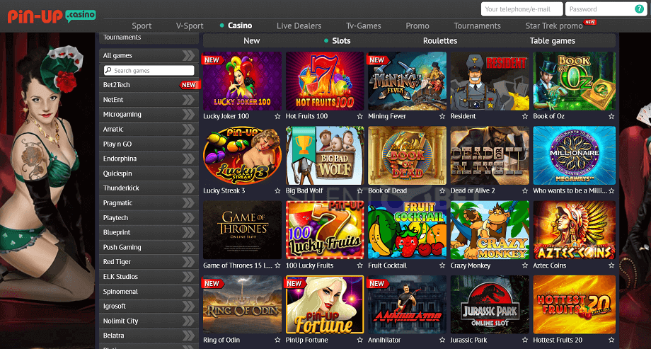 casino online pin up