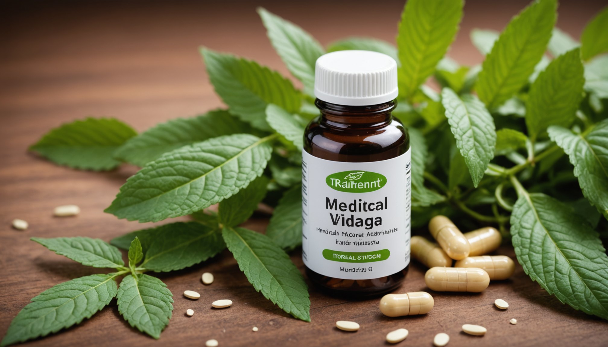 Herbal alternatives to Viagra including ginseng, maca, L-arginine-rich foods, and lifestyle support for erectile health